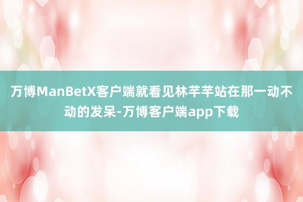 万博ManBetX客户端就看见林芊芊站在那一动不动的发呆-万博客户端app下载