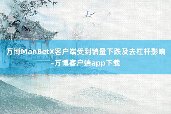 万博ManBetX客户端受到销量下跌及去杠杆影响-万博客户端app下载