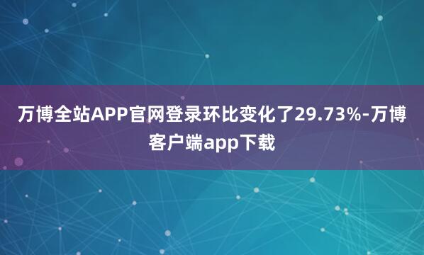 万博全站APP官网登录环比变化了29.73%-万博客户端app下载
