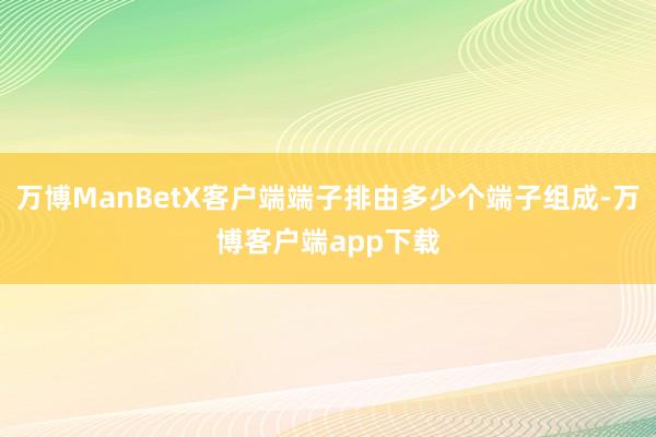 万博ManBetX客户端端子排由多少个端子组成-万博客户端app下载